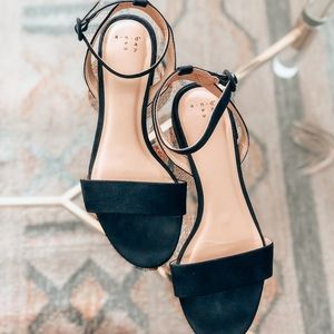 A New Day Navy Suede Sandals